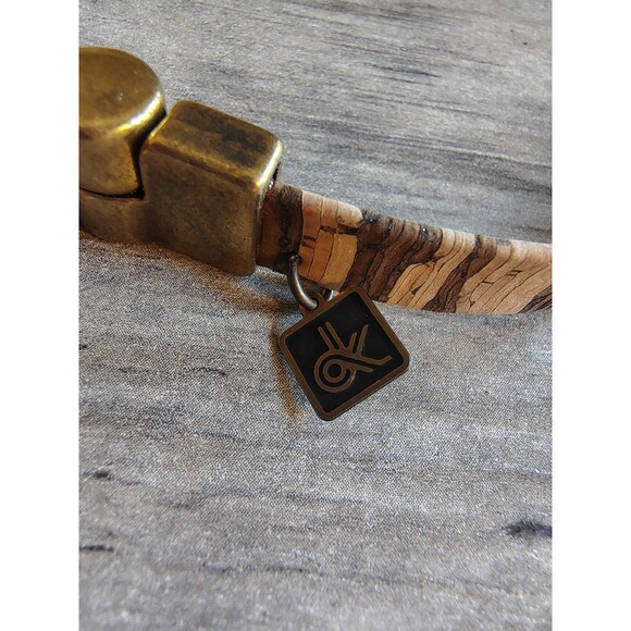 NWT Diana Kauffman Designs Cork Necklace Choker Handcrafted In The USA $62 Boho - Picture 3 of 6